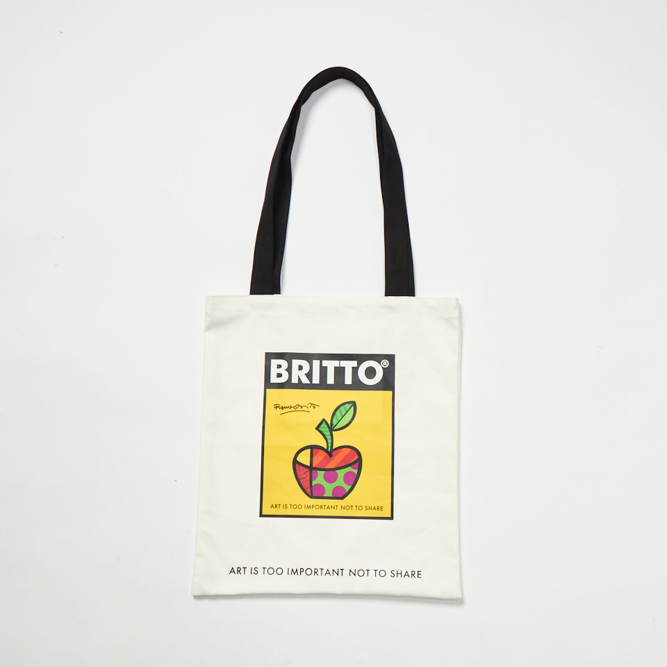 APPLE Tote White Bag
