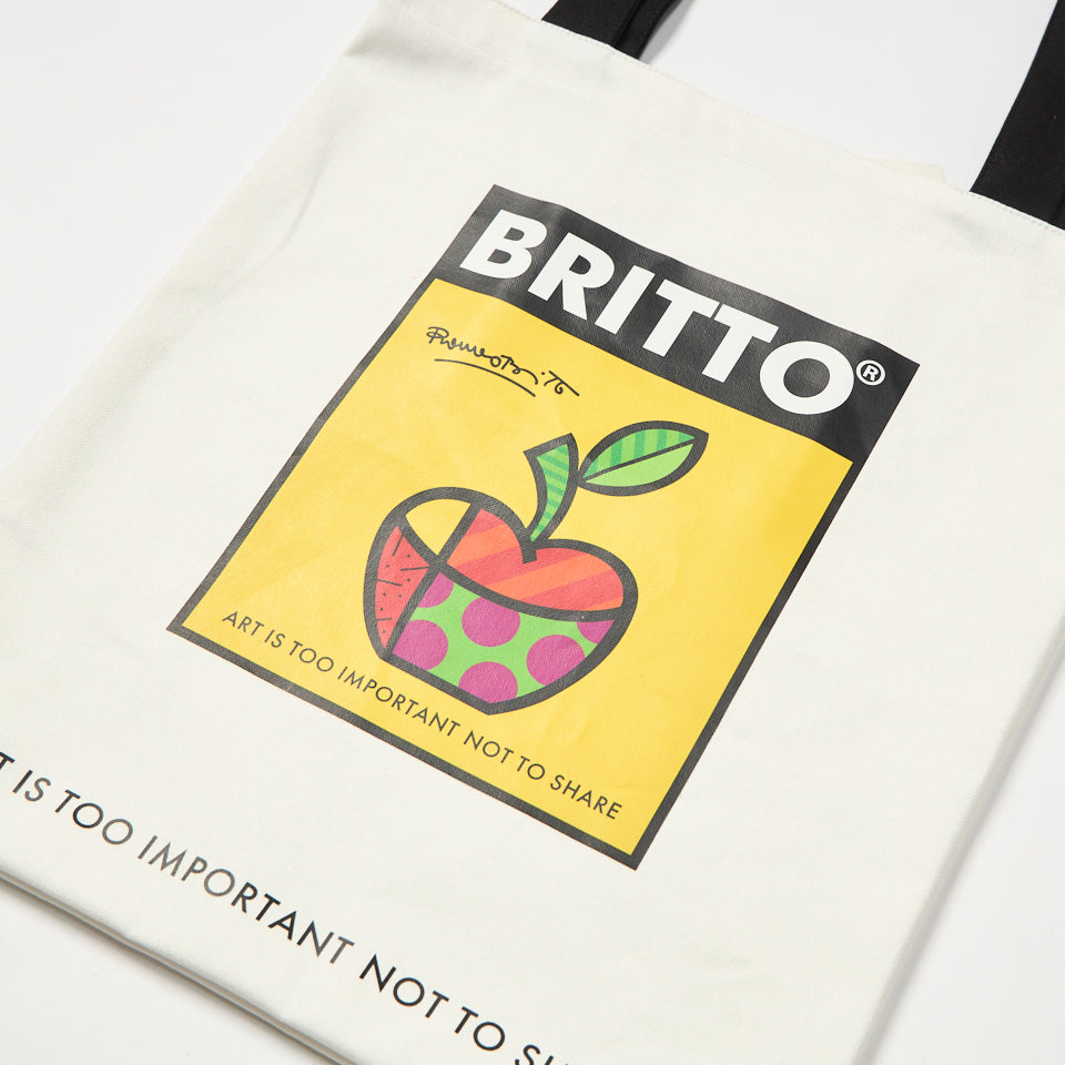 APPLE Tote White Bag