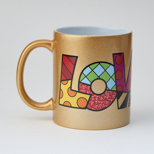 LOVE Gold Mug Cup