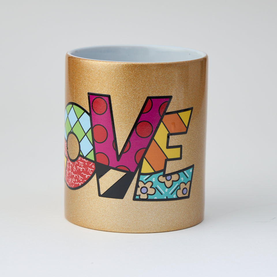 LOVE Gold Mug Cup