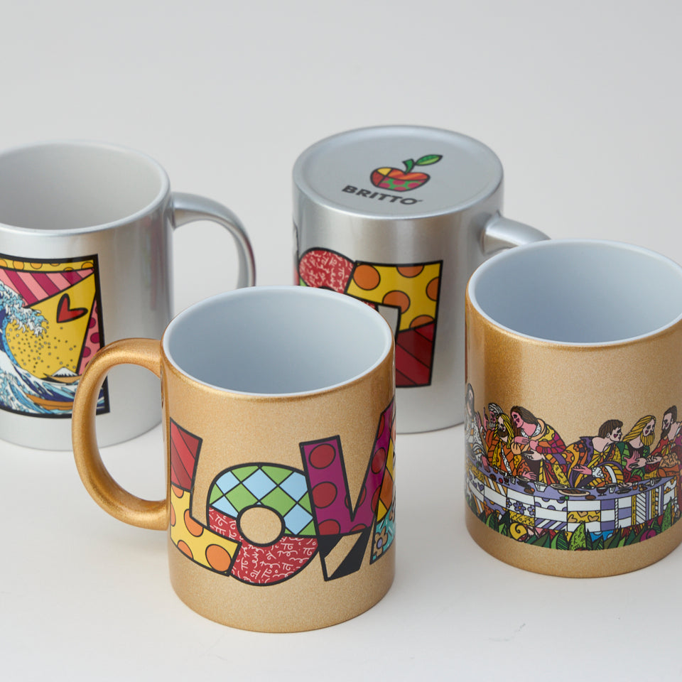 LOVE Gold Mug Cup