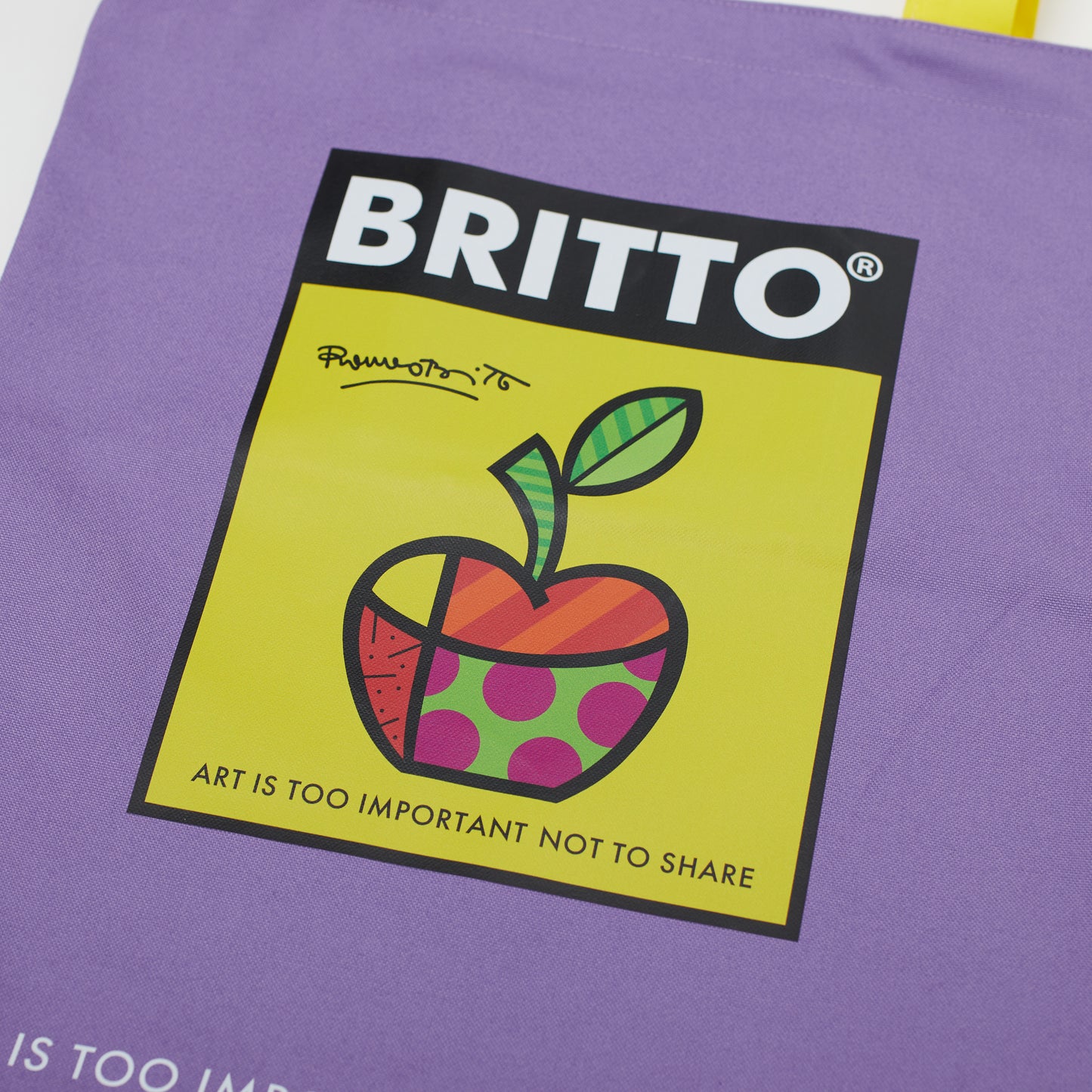 APPLE Tote Purple Bag