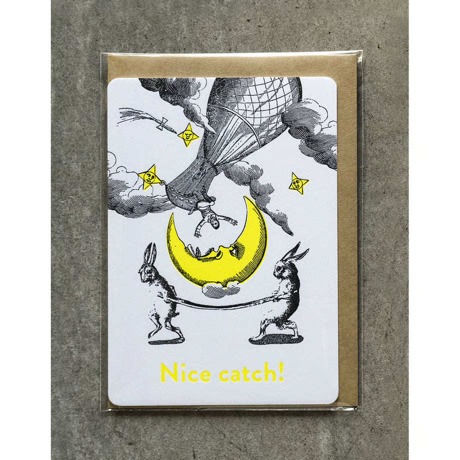 特厚口カード「Nice catch!」