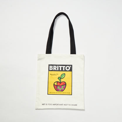 APPLE Tote White Bag