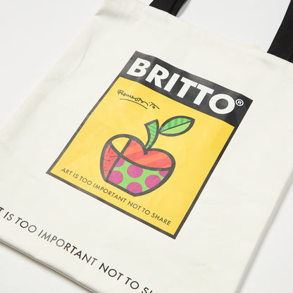 APPLE Tote White Bag