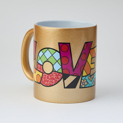 LOVE Gold Mug Cup
