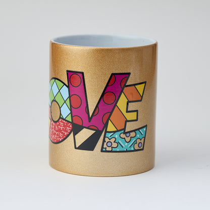 LOVE Gold Mug Cup