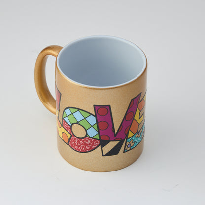 LOVE Gold Mug Cup