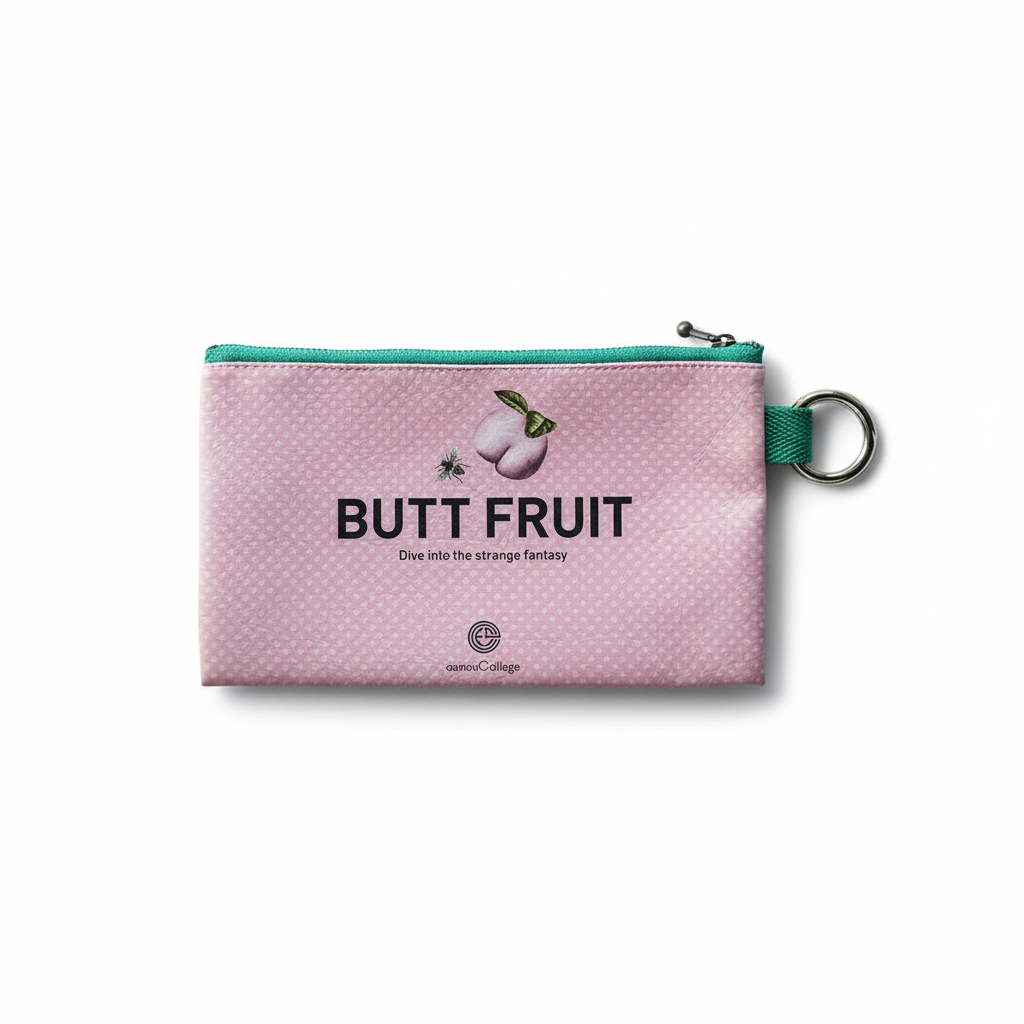 フラットポーチ「Butt fruit」