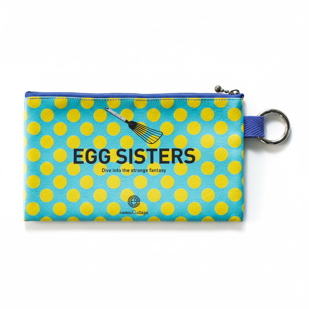 フラットポーチ「Egg sisters」