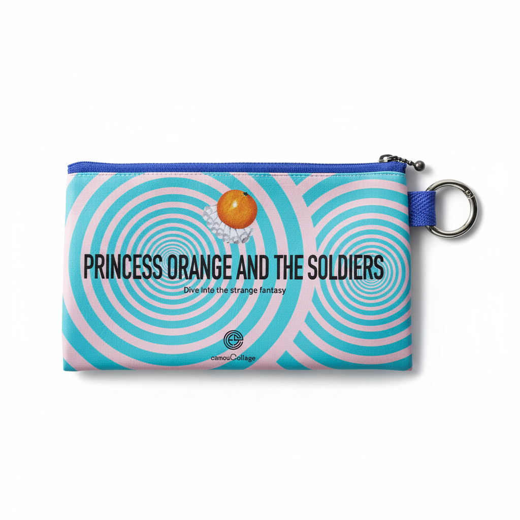 フラットポーチ「Princess Orange and the soldiers」