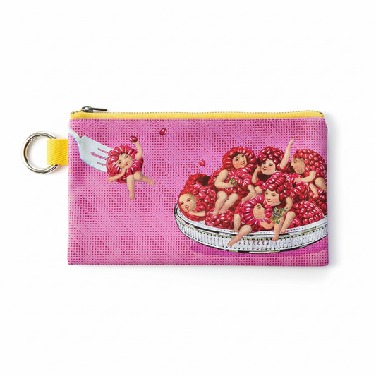 フラットポーチ「Raspberries」