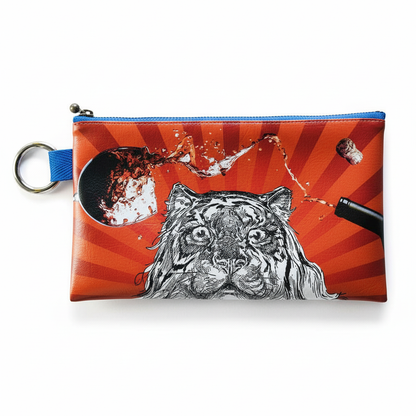 フラットポーチ「Surprised tiger」