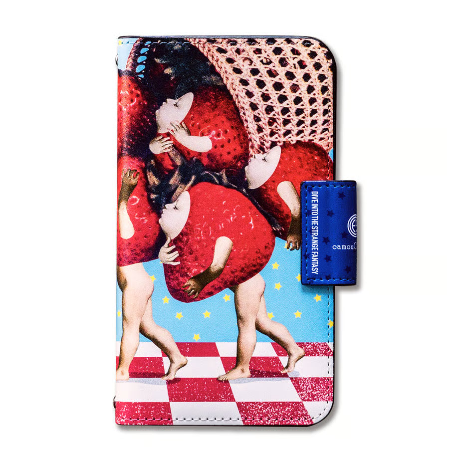 スマホケース「Six strawberries」