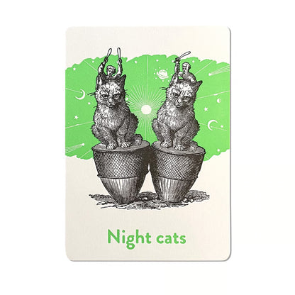 特厚口カード「Night cats」