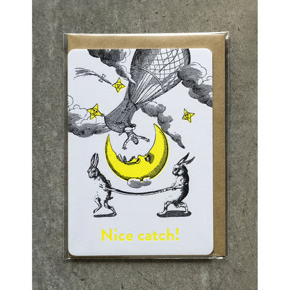 特厚口カード「Nice catch!」