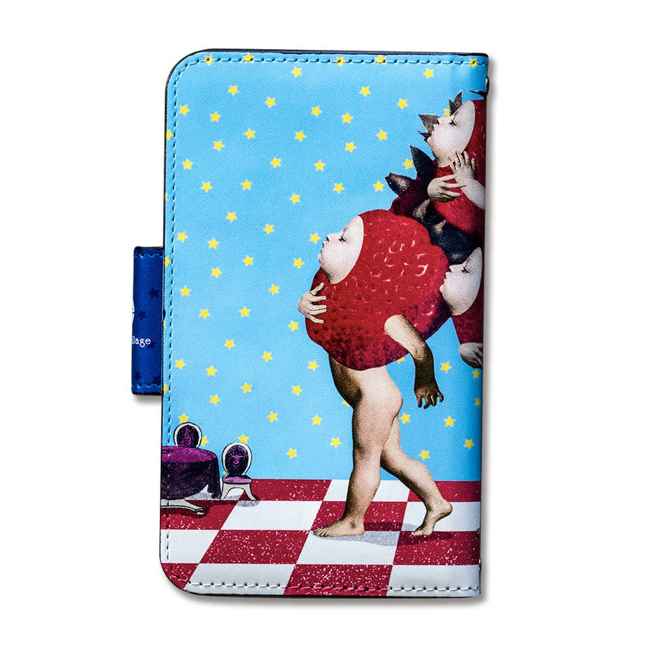 スマホケース「Six strawberries」