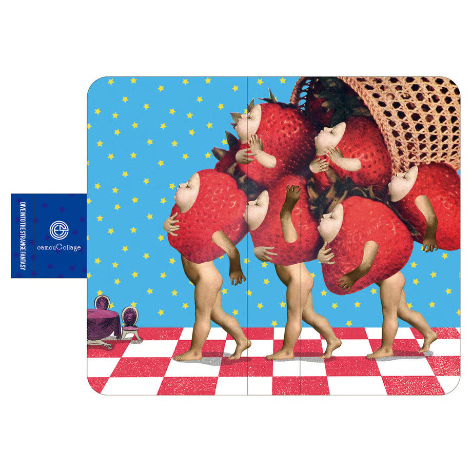 スマホケース「Six strawberries」