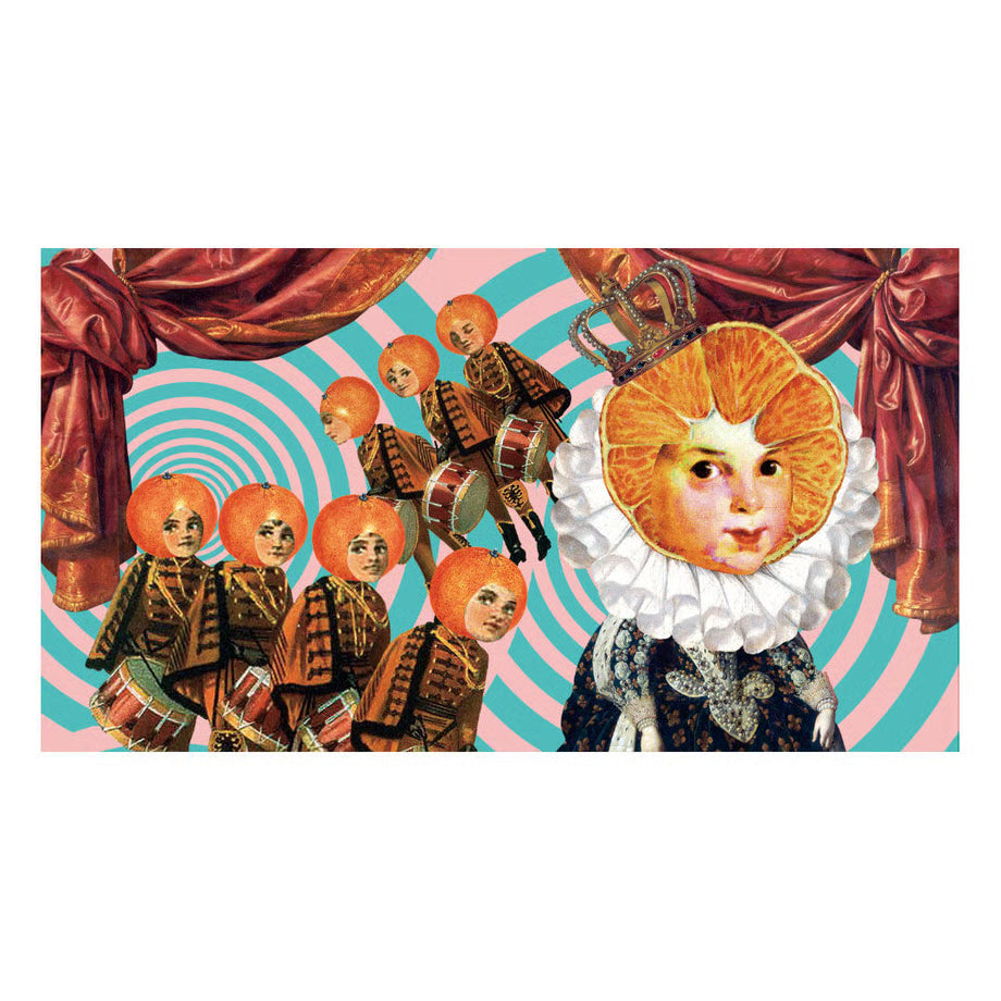 フラットポーチ「Princess Orange and the soldiers」