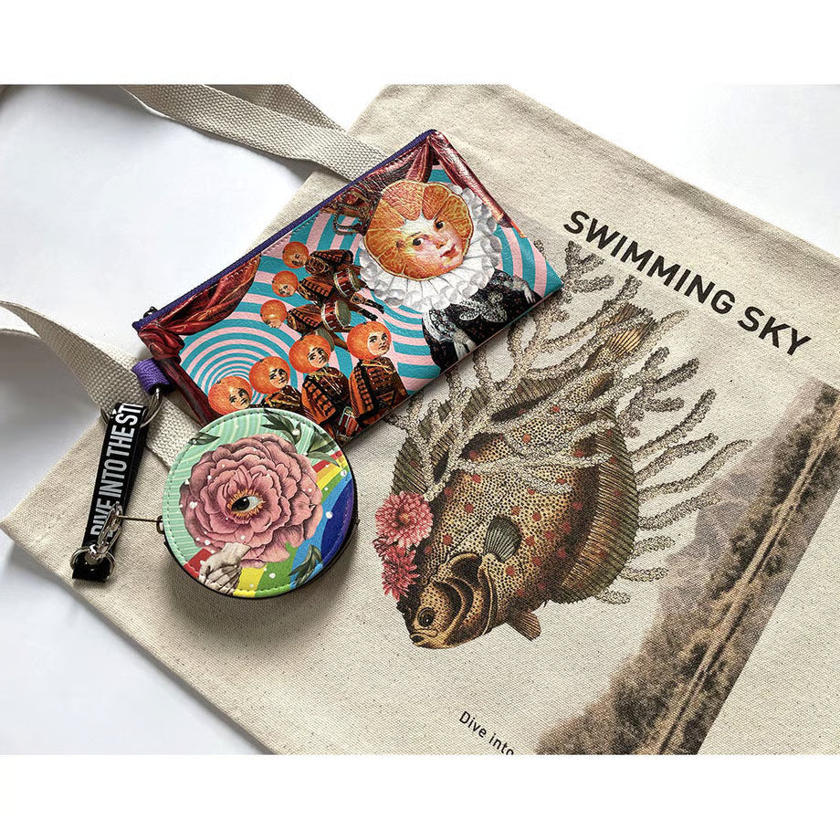 フラットポーチ「Princess Orange and the soldiers」