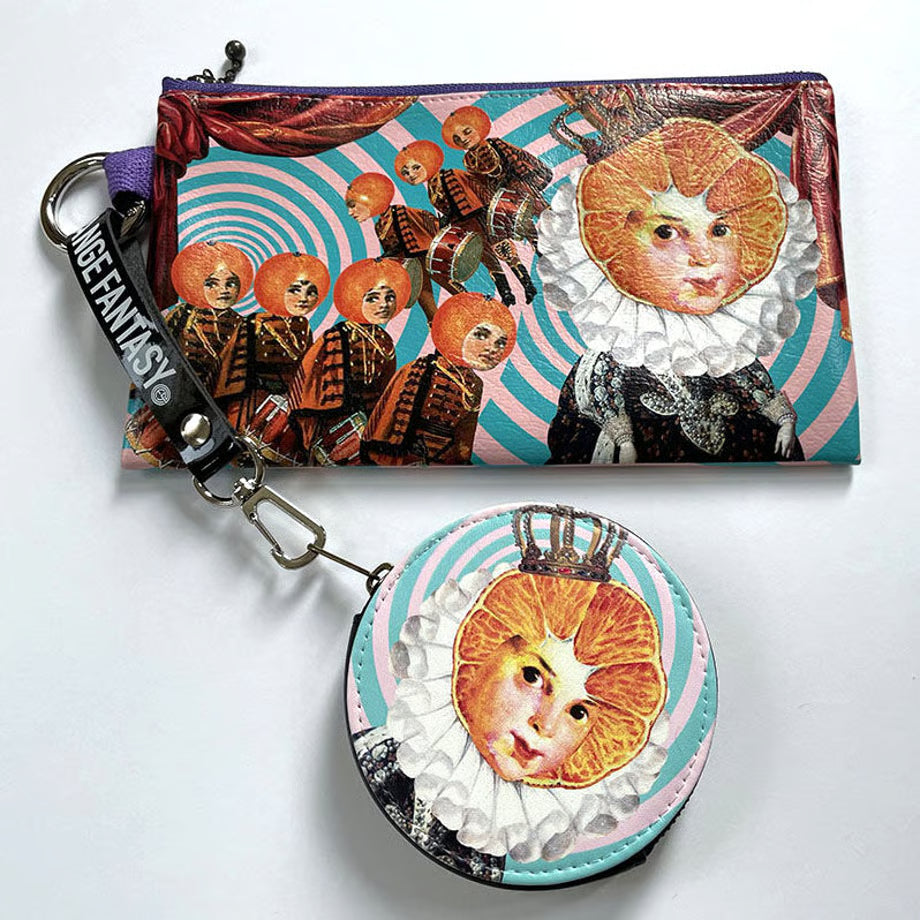 フラットポーチ「Princess Orange and the soldiers」