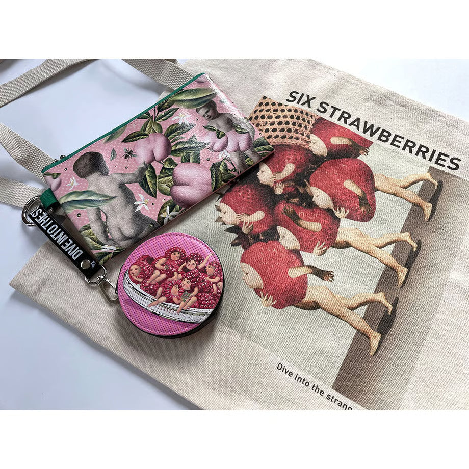 ラウンドポーチ「Raspberries」